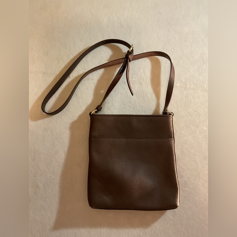 Cole Haan Dark Brown Woven Shoulder Bag - Picture 2 of 6
